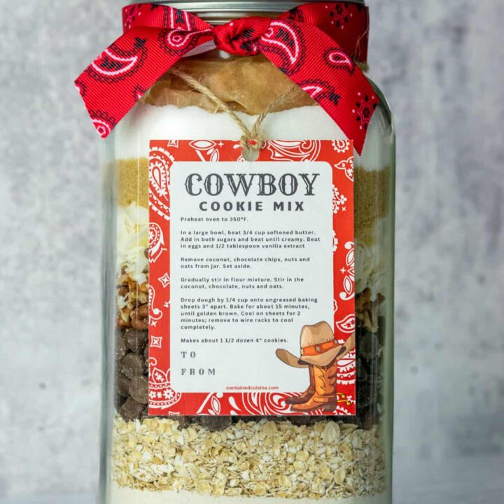 Cowboy Cookie Mix in a Jar