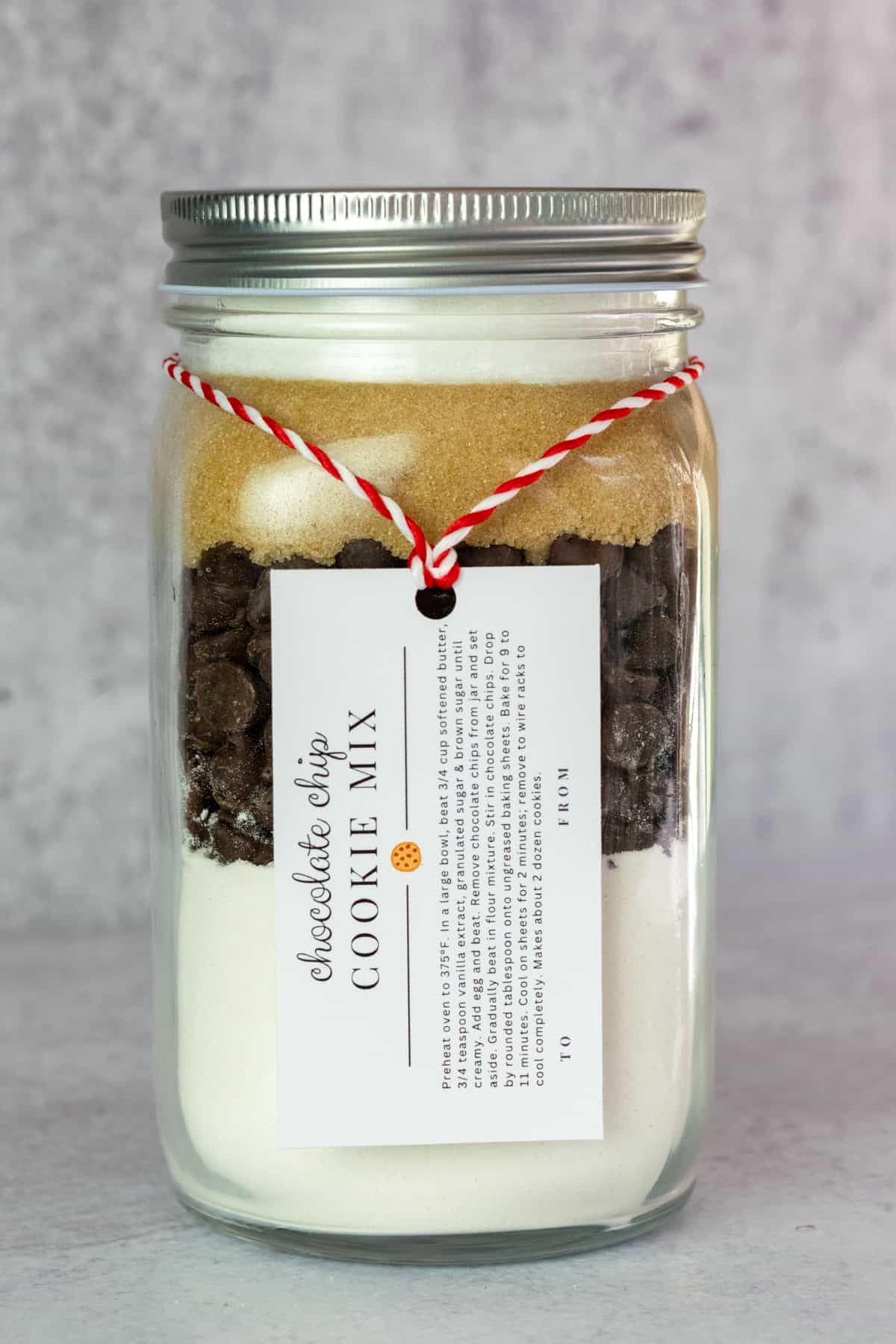 Gluten-Free Chocolate Chip Cookies In A Jar (+Printable Labels!)