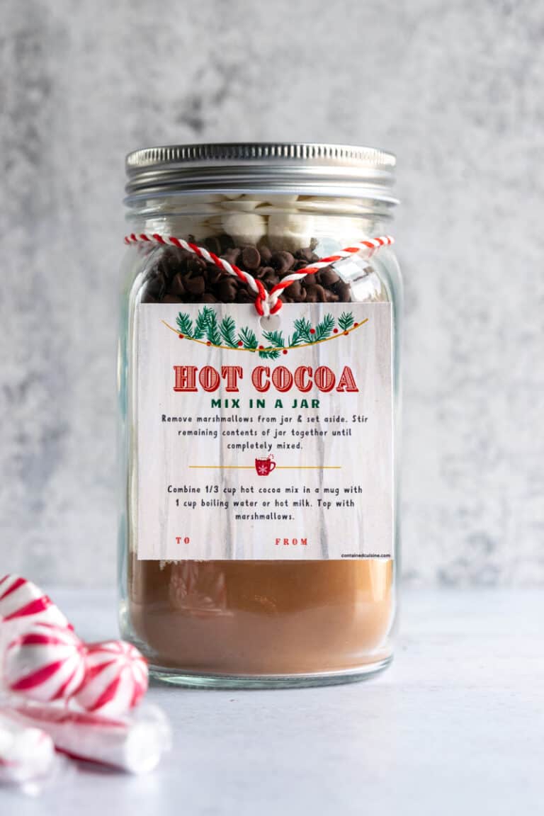 Easy Hot Cocoa In A Jar Gift Idea Contained Cuisine   Hot Cocoa Mix In A Jar 768x1152 