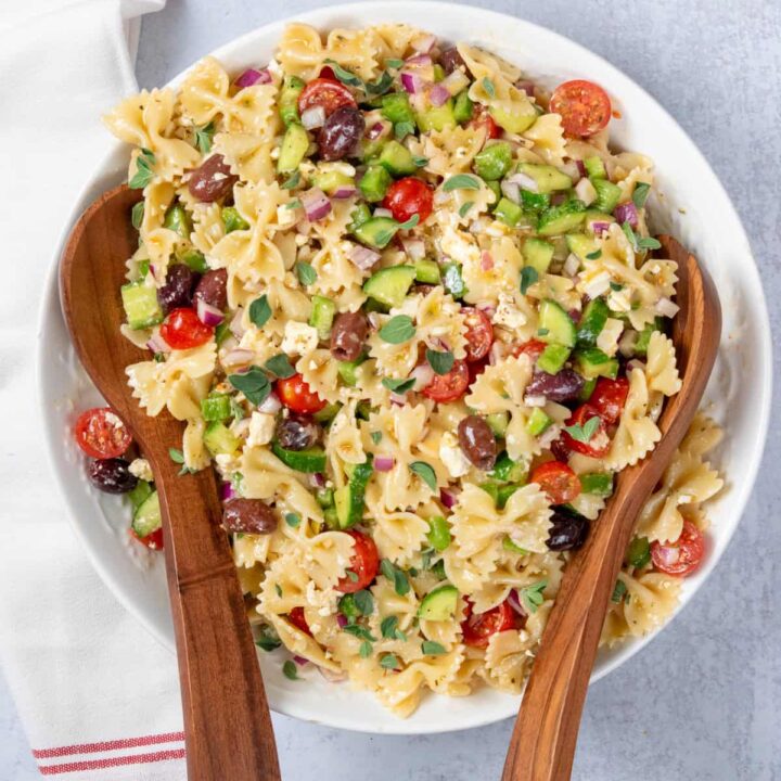 Easy Greek Pasta Salad with Feta » Contained Cuisine