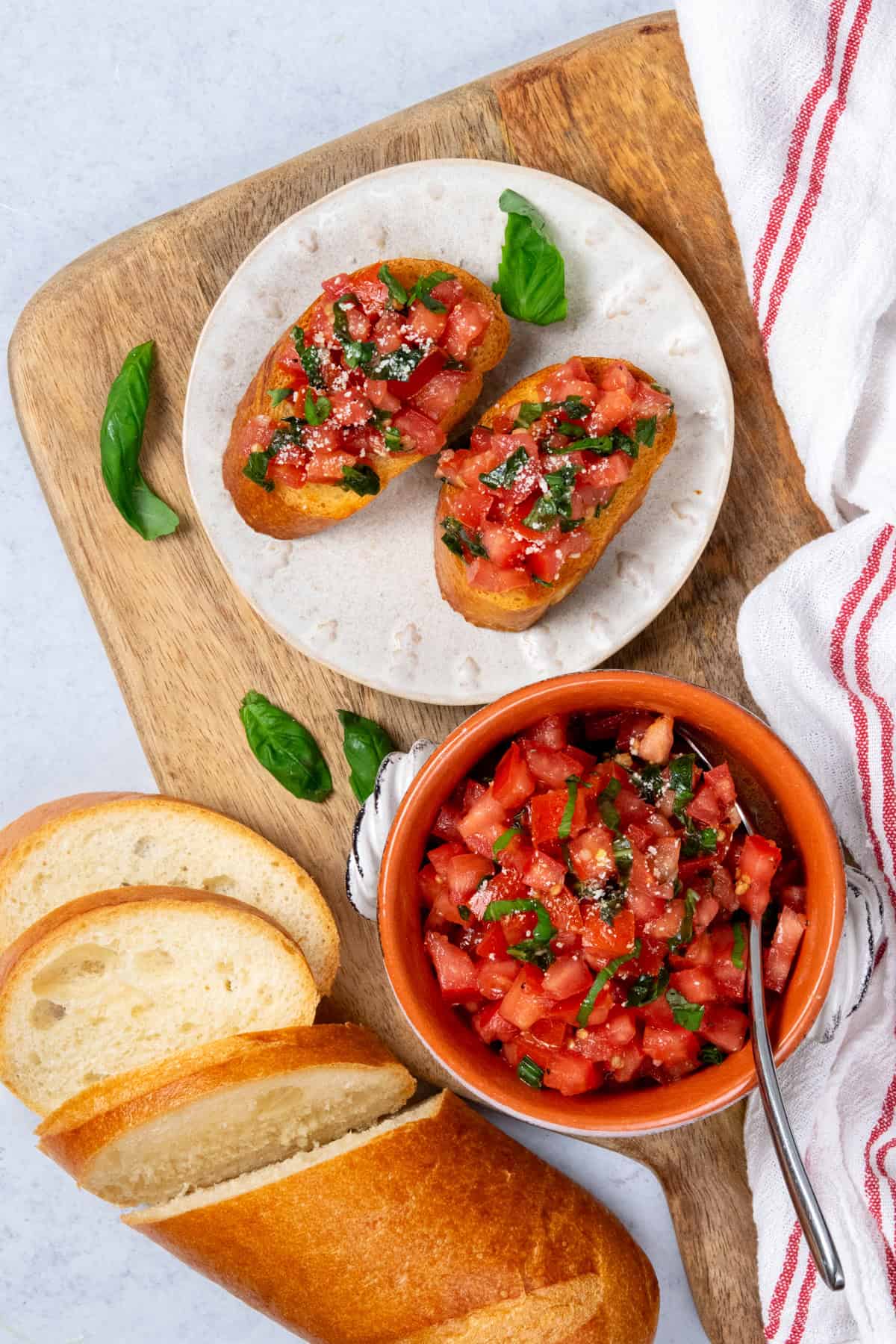 Tomato Bruschetta with Basil and Garlic » Contained Cuisine